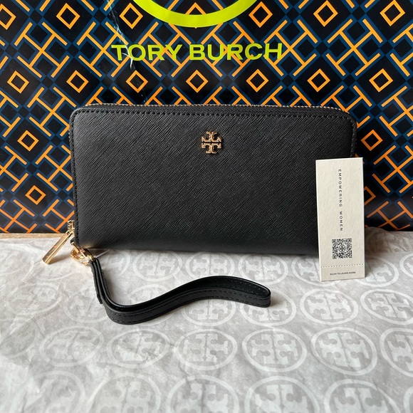 Tory Burch Bags Tory Burch Emerson Wristlet Zip Continental Wallet